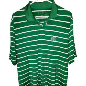 RLX Ralph Lauren X Medinah Country Club Golf Polo Shirt XL Green White Striped